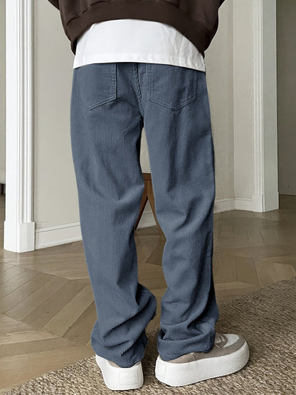 Pantalon À Jambe Droite Avec Taille À Cordon Pour Homme | Idéal Pour Le Quotidien