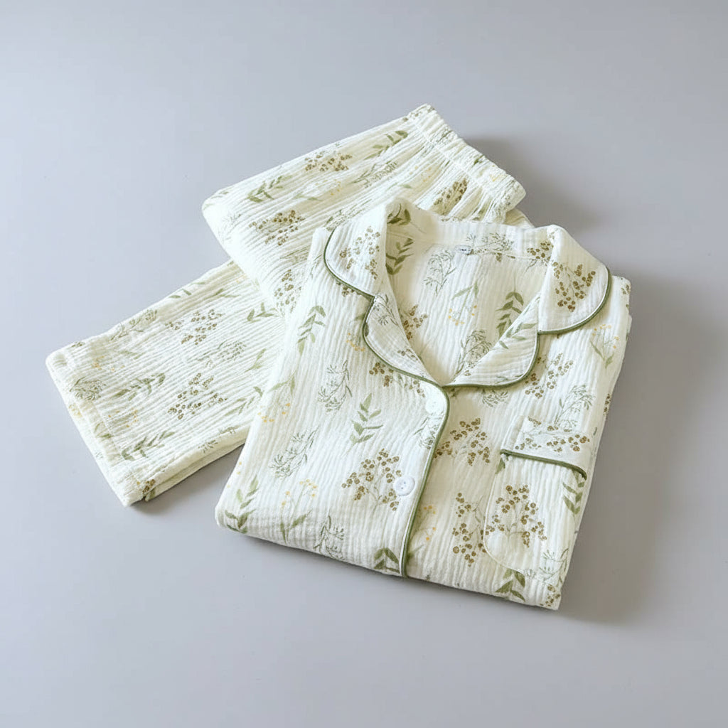 Ensemble Pyjama avec Fermeture à Boutons pour Adulte | Idéal pour la Maison et le Sommeil