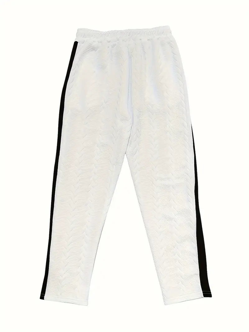 Pantalon Large avec Boutons Latéraux et Taille à Cordon pour Homme | Idéal pour un Usage Quotidien