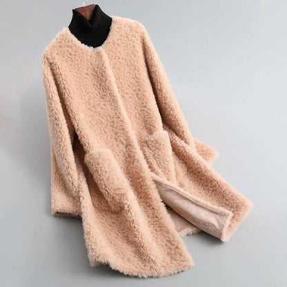 Manteau Long avec Col Large pour Femme | Idéal pour La Saison Froide