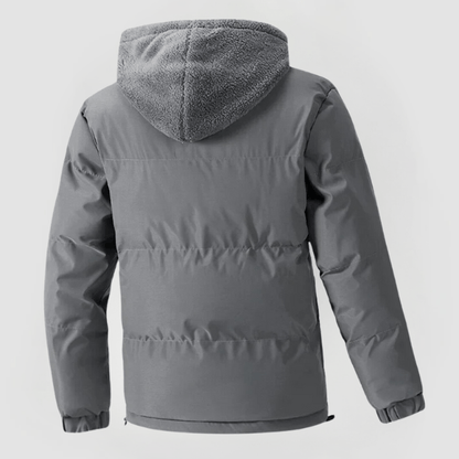 Veste à Capuche avec Fermeture Éclair et Poches pour Homme | Idéale pour l’Hiver