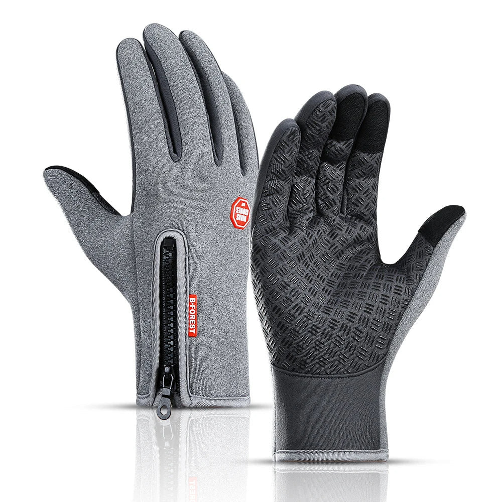 Gants Tactiles avec Fermeture Éclair pour Adultes | Idéaux pour Les Activités Extérieures En Hiver