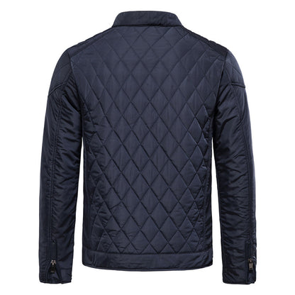 Veste Matelassée avec Fermeture Zippée et Col Montant pour Hommes | Idéal pour Saisons Intermédiaires