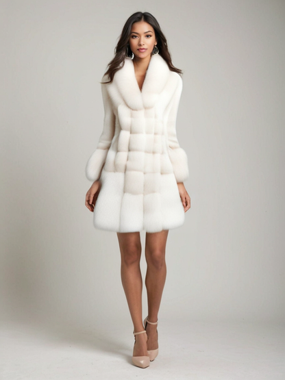 Manteau Long avec Détails au Col pour Femme | Idéal pour l’Hiver