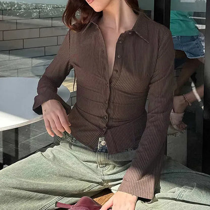 Blouse à Manches Évasées et Coupe Cintrée pour Femme | Idéale pour un Usage Quotidien