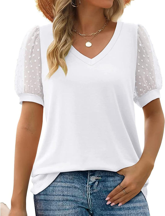 Blouse à Col V pour Femme avec Coupe Décontractée | Idéale pour un Usage Quotidien ou Habillé