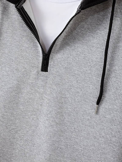 Hoodie à Capuche avec Design Color Block pour Hommes | Idéal pour les Activités de Loisirs