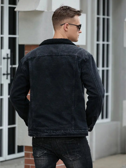 Veste En Jean À Coupe Classique Pour Hommes | Idéale Pour Usage Quotidien