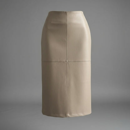Jupe Midi Droite Avec Fente Arrière Pour Femmes | Idéal Pour Usage Quotidien