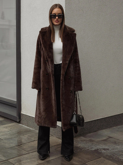 Manteau Long avec Ceinture pour Femmes | Idéal pour La Saison Hivernale