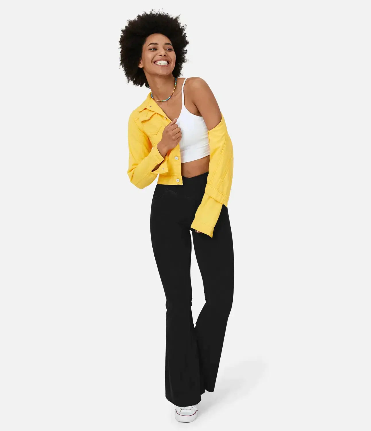 Pantalon Taille Haute Coupe Flare Pour Femmes | Idéal Pour Un Usage Quotidien