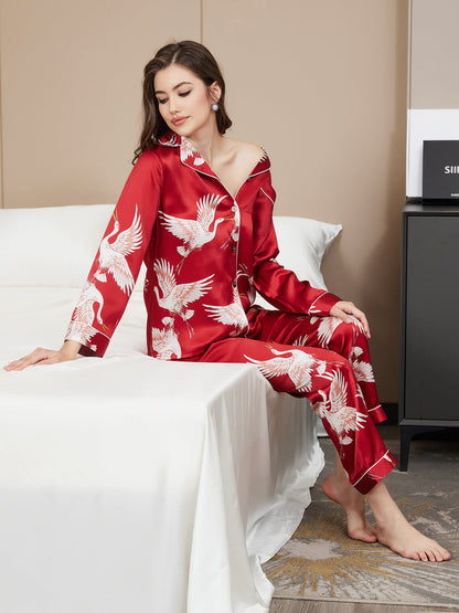 Ensemble De Pyjama 2 Pièces avec Bordure Contrastée pour Femme | Idéal pour Le Sommeil Et La Détente À La Maison