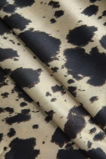 Jupe Midi Taille Haute Avec Coupe A-Ligne Et Imprimé Animal Pour Femme | Idéale Pour Le Quotidien Et Les Sorties Planifiées
