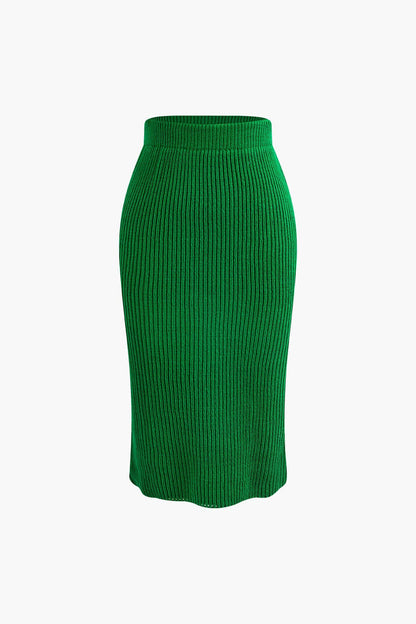 Ensemble Deux Pièces avec Haut Cache-Cœur et Jupe Crayon pour Femme | Idéal pour le Quotidien et les Sorties
