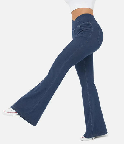 Pantalon Taille Haute Coupe Flare Pour Femmes | Idéal Pour Un Usage Quotidien