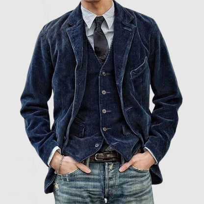 Blazer À Boutons Avec Coupe Structurée Pour Homme | Idéal Pour Le Bureau Et Les Sorties
