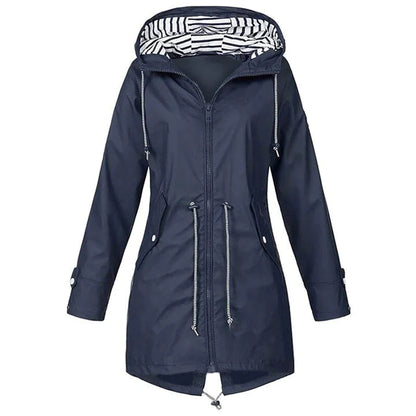 Parka Imperméable avec Capuche pour Femme | Idéale pour les Jours de Pluie