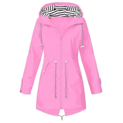Parka Imperméable avec Capuche pour Femme | Idéale pour les Jours de Pluie