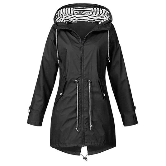 Parka Imperméable avec Capuche pour Femme | Idéale pour les Jours de Pluie