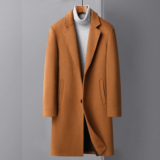 Manteau Long avec Fermeture À Boutons pour Homme | Idéal pour La Saison Froide