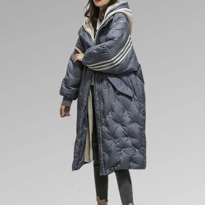 Manteau D’Hiver pour Femme aAvec Coupe Longue | Idéal pour Temps Froid