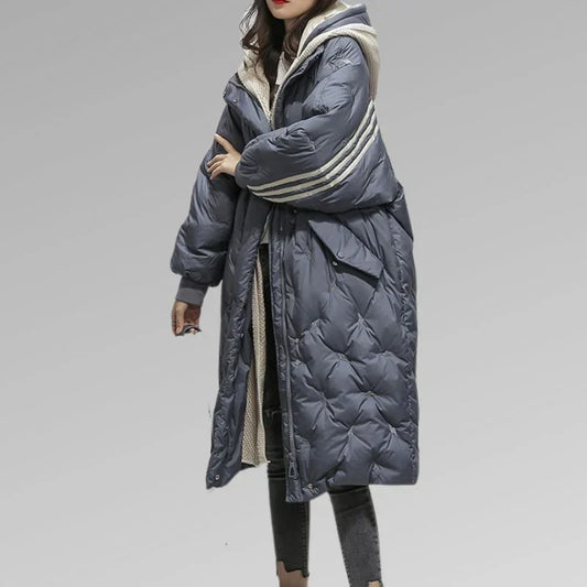 Manteau D’Hiver pour Femme aAvec Coupe Longue | Idéal pour Temps Froid