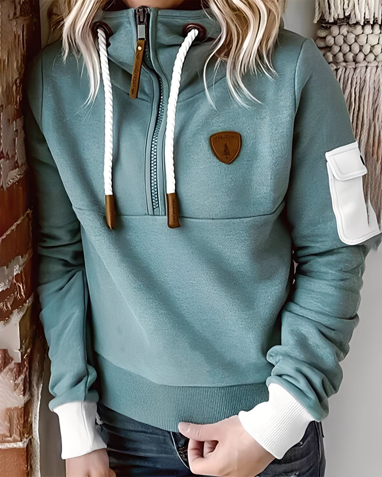 Pull manches longues coupe polyvalente pour femmes