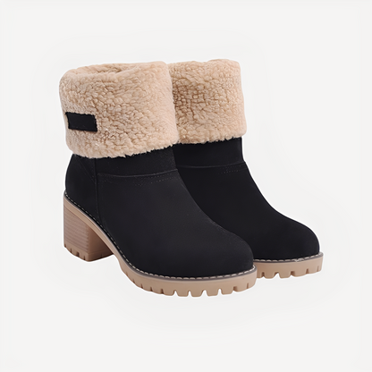 Bottes D’hiver Avec Talon Et Semelle Antidérapante Pour Femmes | Idéales Pour L’hiver