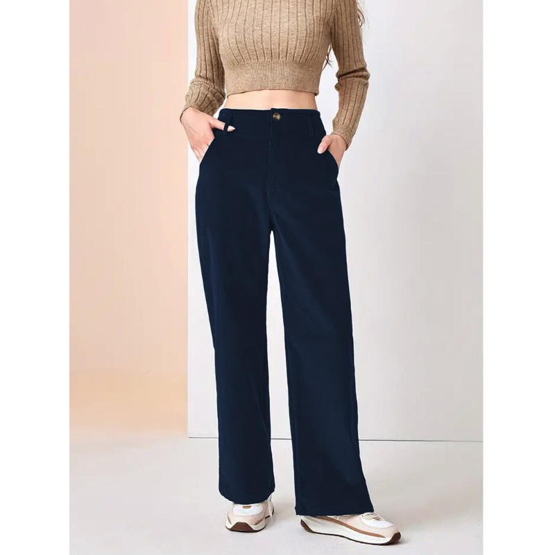 Pantalon à Jambe Large avec Coupe Ample pour Femme | Idéal pour le Quotidien