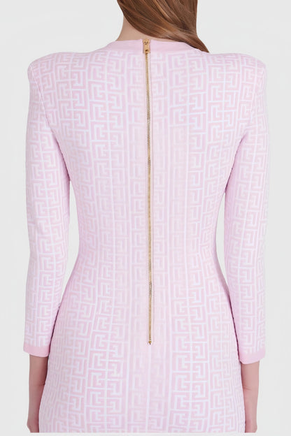 Robe Maille à Manches Longues avec Motif Imprimé pour Femme | Idéale pour le Quotidien ou les Occasions Spéciales