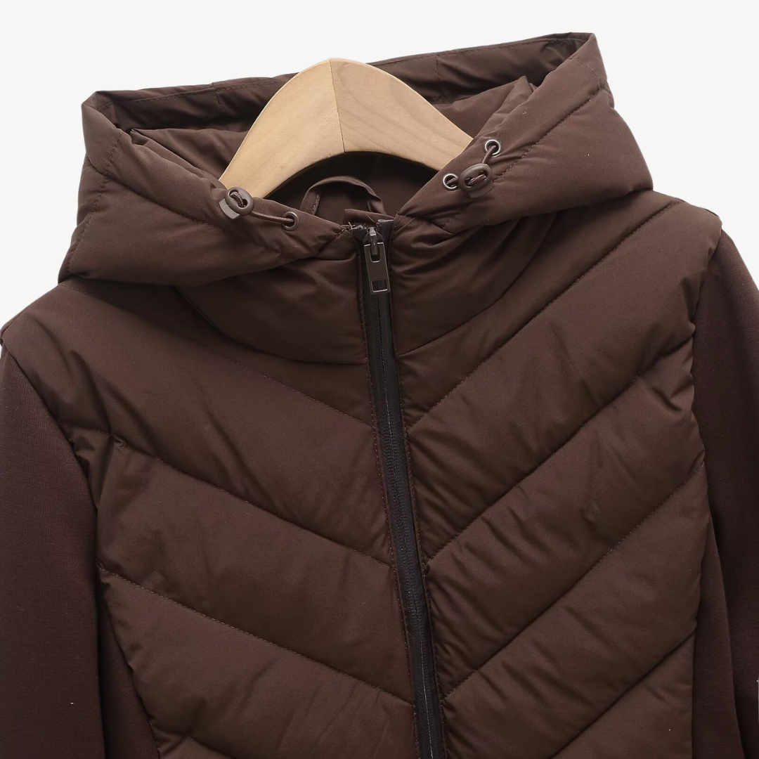Veste matelassée à capuche pour femmes