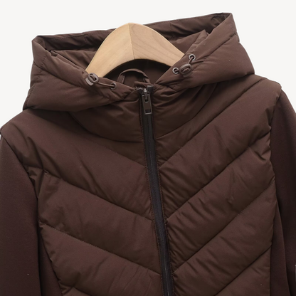 Veste matelassée à capuche pour femmes