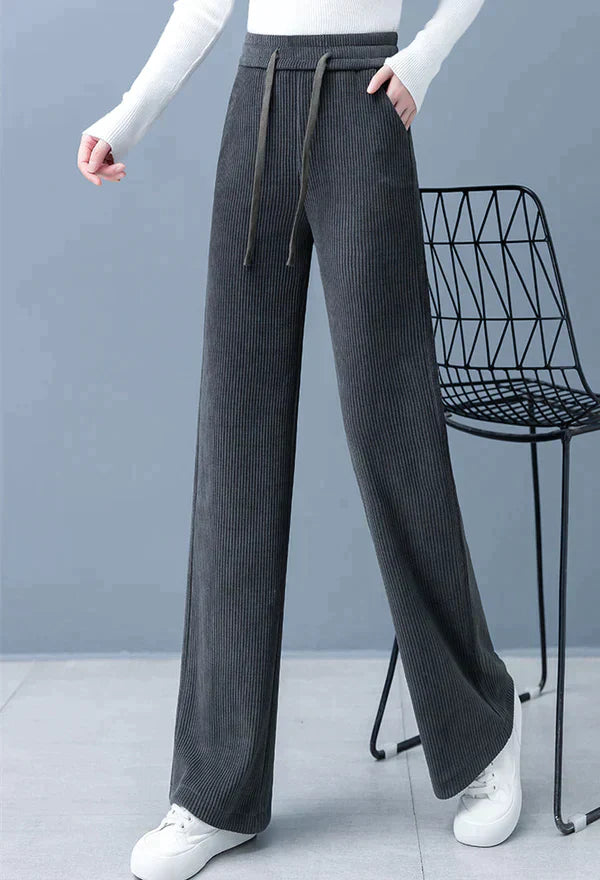 Pantalon Épais À Taille Standard Avec Cordon Pour Femmes | Idéal Pour Un Usage Quotidien