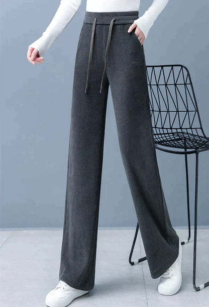 Pantalon Épais À Taille Standard Avec Cordon Pour Femmes | Idéal Pour Un Usage Quotidien