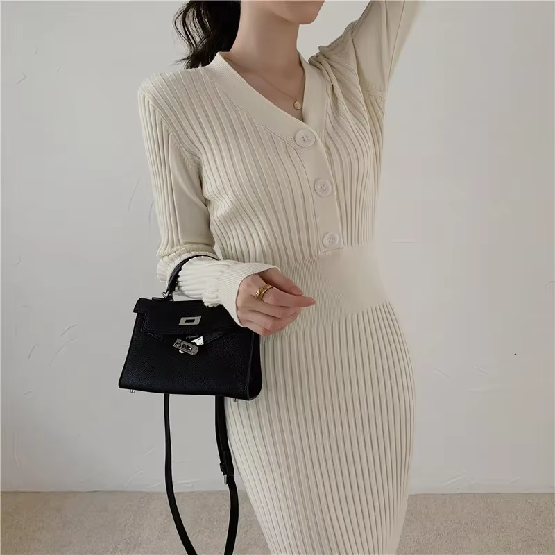 Robe Ajustée Avec Boutons Pour Femme | Idéale Pour Le Quotidien Et Les Sorties
