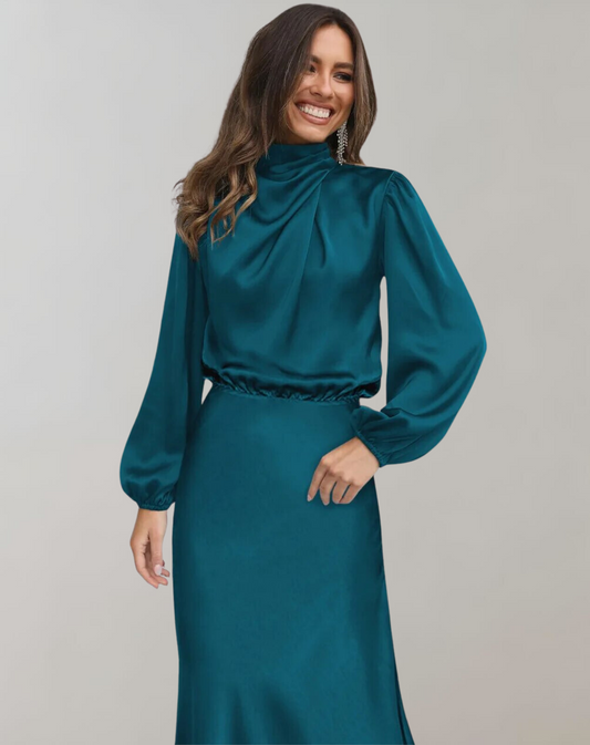 Robe Longue À Manches Longues Pour Femmes | Idéal Pour Occasions Formelles