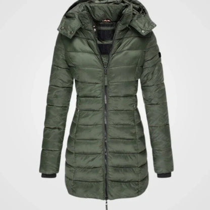 Manteau Long Matelassée à Capuche pour Femme | Idéale pour l’Hiver