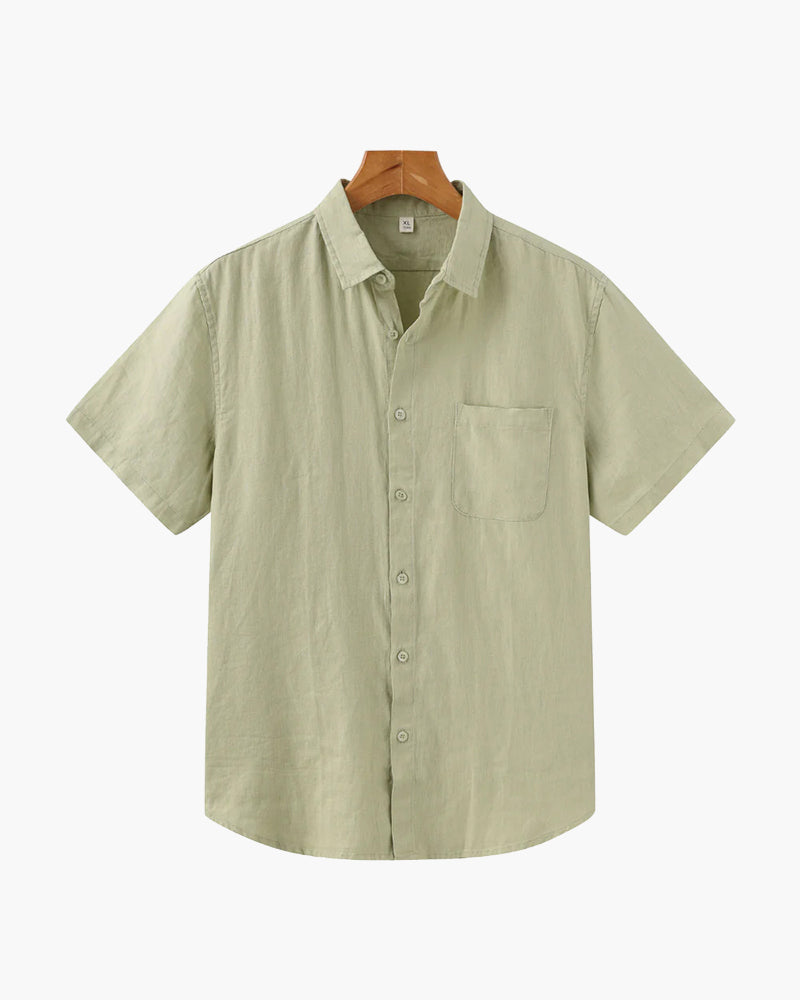 Chemise À Manches Courtes Avec Coupe Droite Pour Hommes | Idéale Pour La Saison Chaude Et Les Usages Quotidiens
