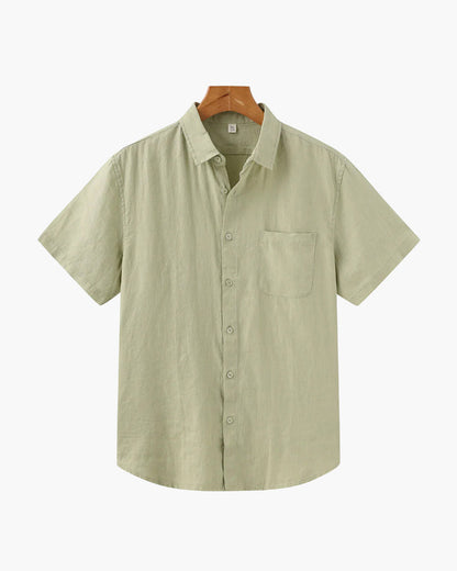 Chemise À Manches Courtes Avec Coupe Droite Pour Hommes | Idéale Pour La Saison Chaude Et Les Usages Quotidiens