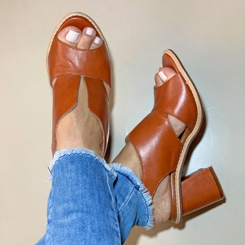 Sandales À Talon Ouvert Avec Bride Arrière Pour Femmes | Idéal Pour La Saison Chaude