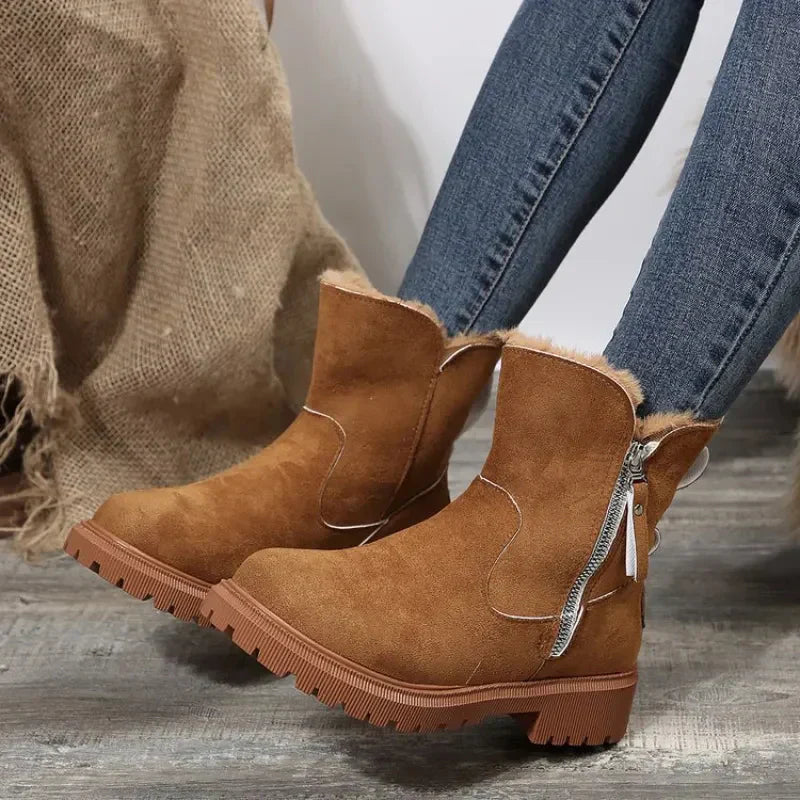 Bottes D’hiver Fermées Pour Femme À Enfilage Facile | Idéales Pour La Saison Froide