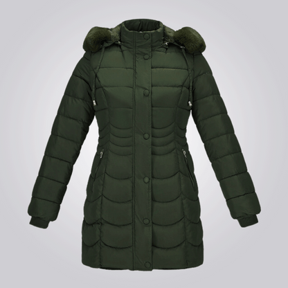 Manteau Long avec Capuche Amovible pour Femme | Idéal pour l’Hiver