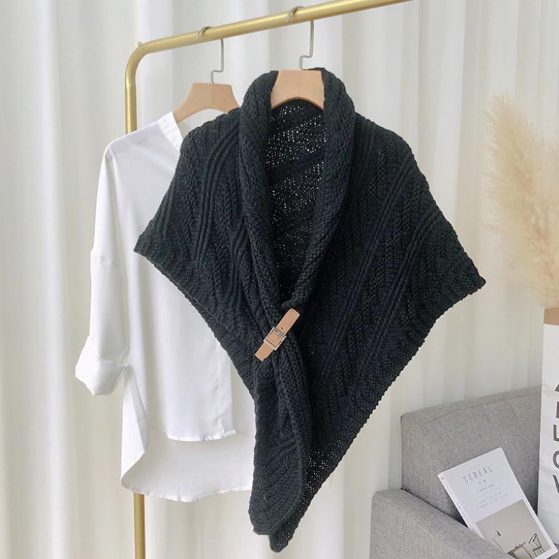 Châle Trinagle Doux avec Boucle pour Femme | Idéal pour l’Hiver