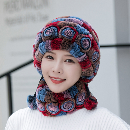 Bonnet Doux avec Bord Imitation Fourrure pour Femme | Idéal pour l’Hiver