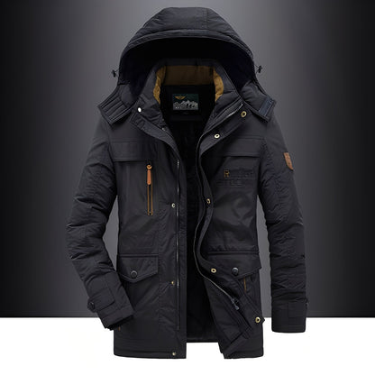 Veste d’Hiver avec Capuche et Fermeture Zippée pour Homme | Idéale pour Usage Quotidien