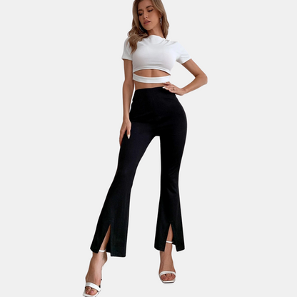 Pantalon Évasé à Taille Haute pour Femme | Idéal pour un Usage Quotidien