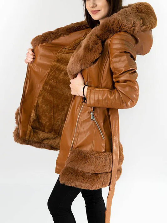 Veste À Capuche avec Finition Douce pour Femme | Idéale pour L’Hiver