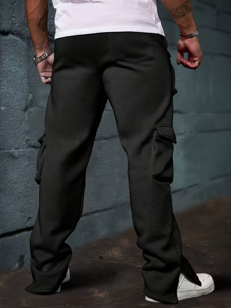 Pantalon Jogger Cargo Avec Taille Élastique Et Poches Multiples Pour Hommes | Idéal Pour Les Tenues Décontractées