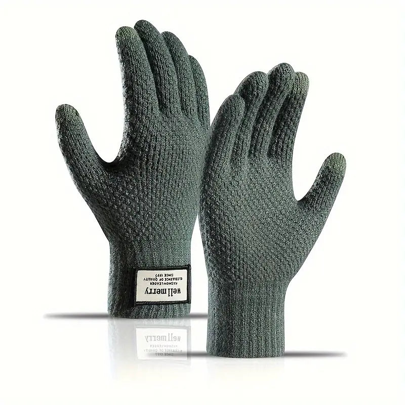 Gants Tricotés avec Fonction Écran Tactile pour Homme | Idéal pour l’Hiver