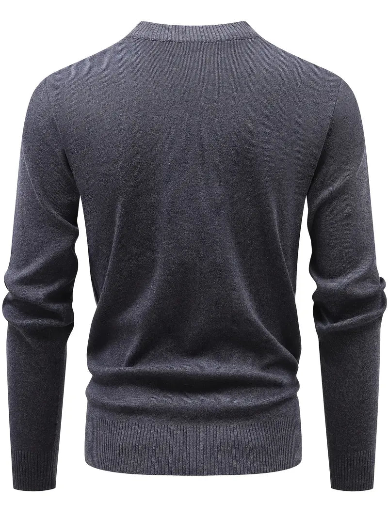Pull À Quart De Fermeture Avec Col Rond Pour Hommes | Idéal Pour Un Usage Quotidien
